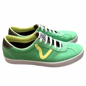 Vans Sport Low Suede Pop Green Sneakers Unisex Men’s Size 9.5 / Women’s Size 11
